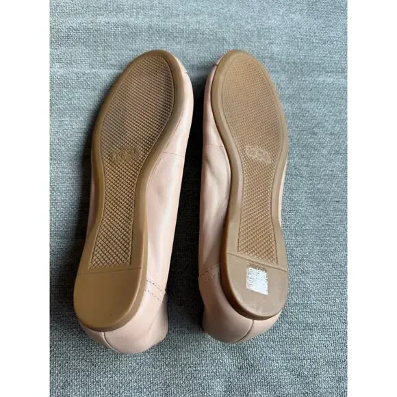 Coach Chelsea Matte Calf Patent Beechwood Flats Sz 6 - Picture 7 of 12